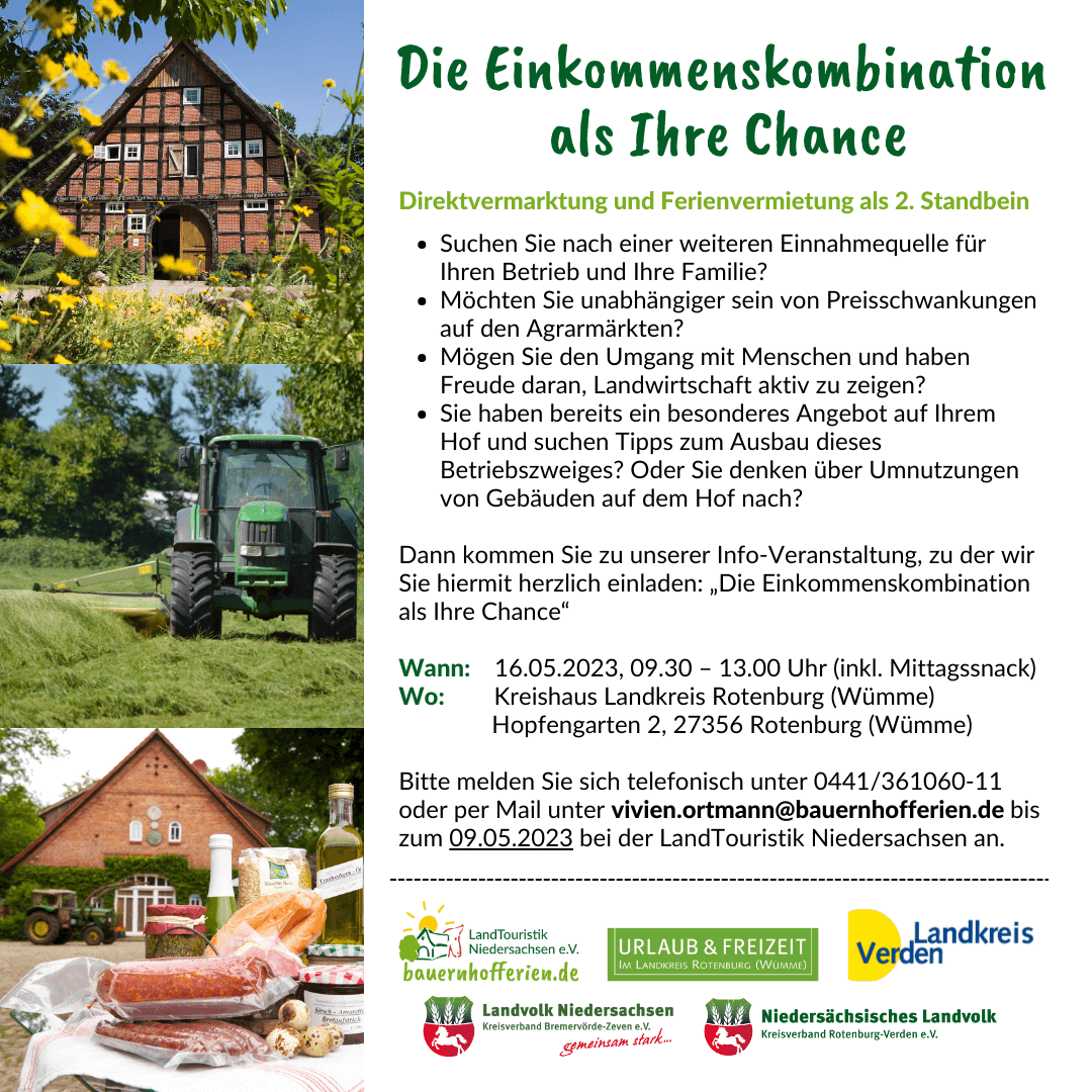 Informationen zur Infoveranstaltung zur Einkommenskombination im Landkreis Rotenburg (Wümme)